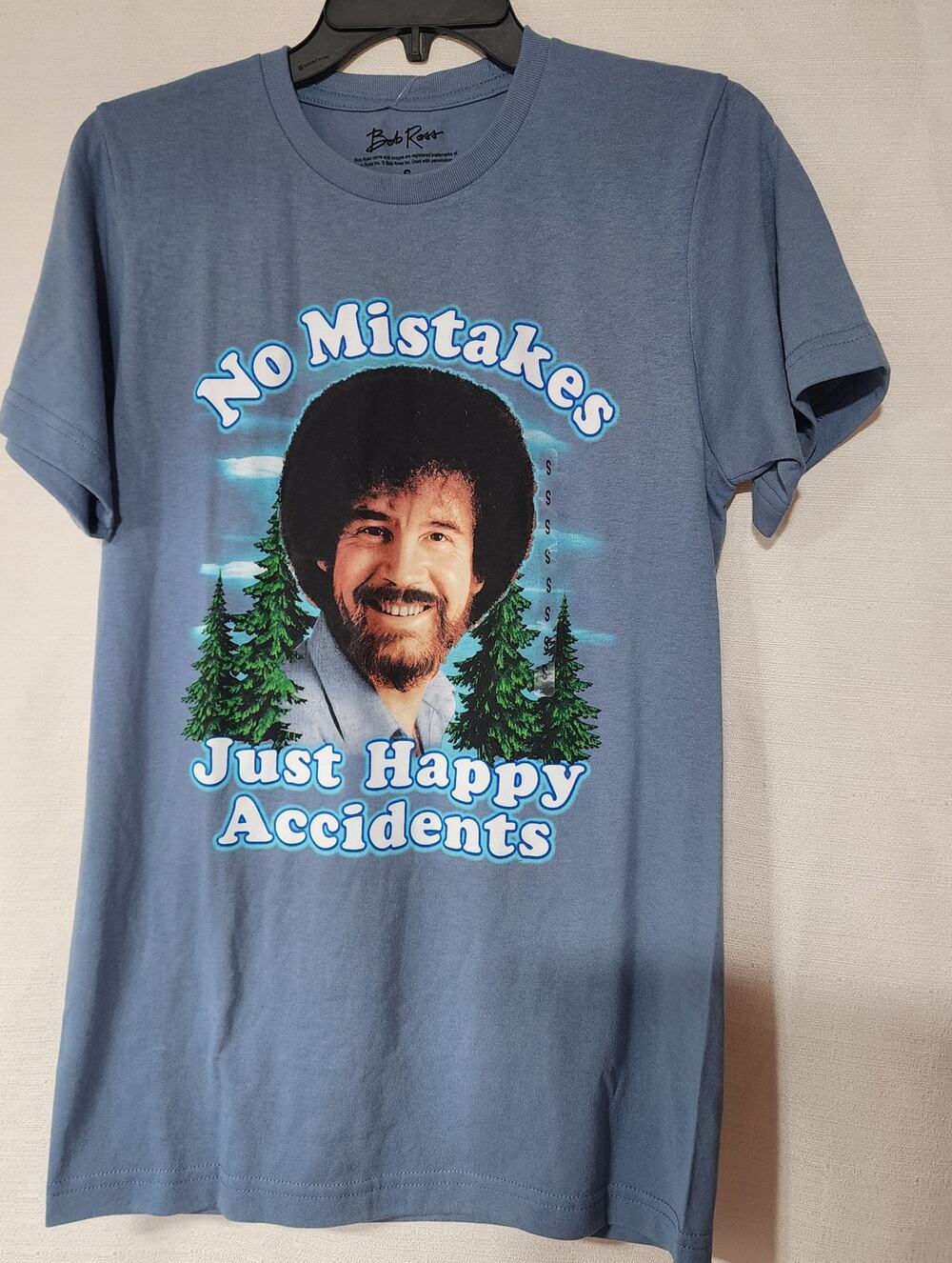 Bob ross ''NO mistakes Just happy accidents'' men's small